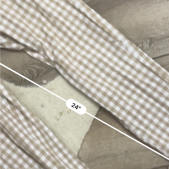 Urban outfitters tan white gingham pants - Picture 5 of 5